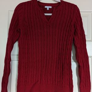 Croft & Barrow Red Knit M Sweater